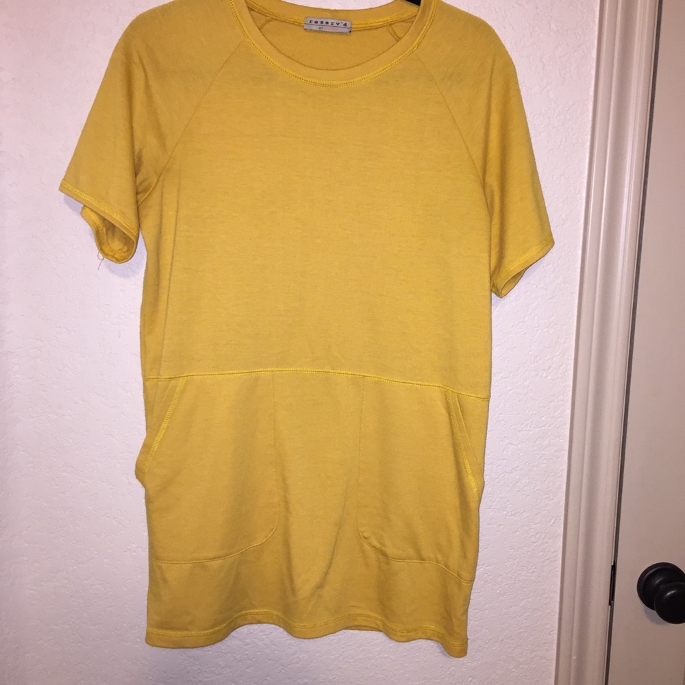 Mustard Yellow T-shirt Dress
